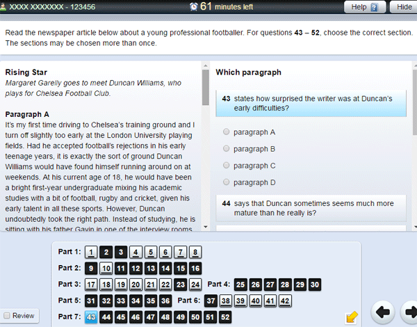 FCE computer exam questions done